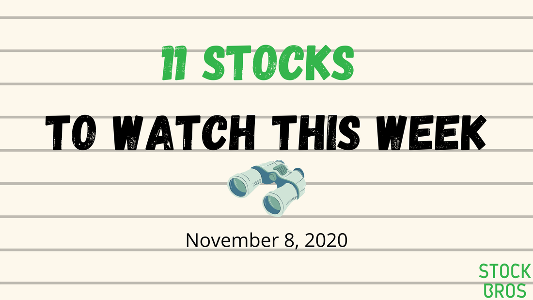 11 Stocks to Watch This Week - November 8, 2020 Stock Watch List